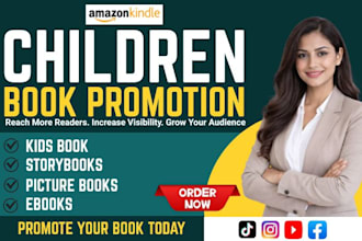 do children book promotion, kids ebook marketing, and storybook promotion