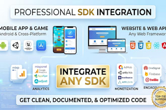integrate any sdk into your android app or game or web