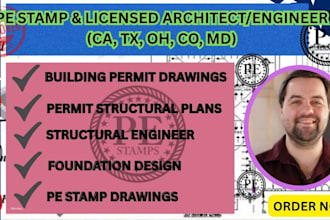 pe stamp licensed architect engineer california texas, ohio, colorado maryland
