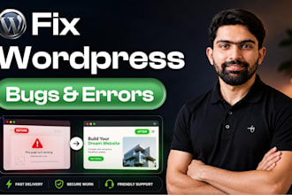 fix wordpress bug, errors, issues, problems, elementor issues, wordpress bug fix