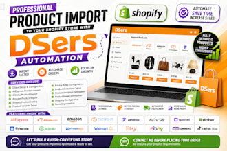 dsers aliexpress alibaba product import shopify dropshipping store