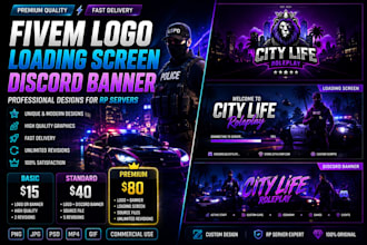 create fivem loading screen, logo and discord server banner