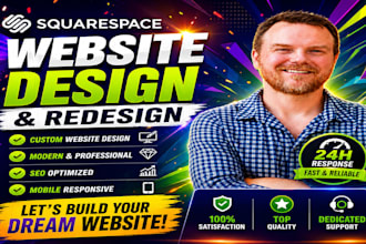 develop squarespace website design or redesign squarespace website development