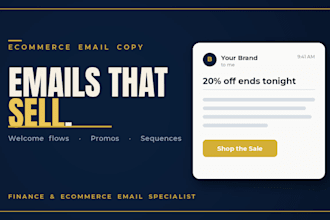 write high converting ecommerce email copy that sells