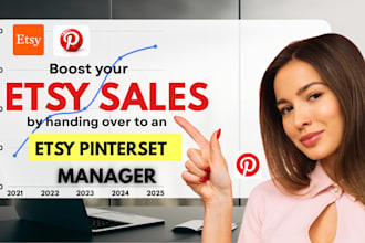be your pinterest manager for etsy marketing and sales growth