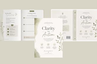 design journal, canva ebook, workbook, lead magnet, ebook layout formatting