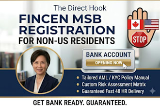 do fincen msb registration compliance for non US resident, draft aml kyc policy