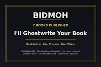 ghostwrite your self help book in your voice not ai