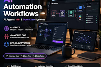 build ai automation workflows, ai agents, n8n and openclaw systems