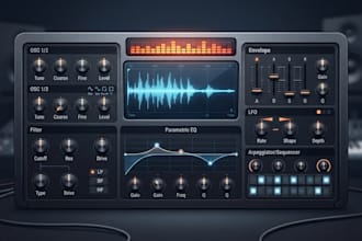 develop and program vst plugins, aax, gui design, audio development on your PC