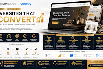 design square online store, weebly website, square website SEO weebly redesign