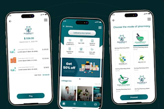 develop a pharmacy delivery app with prescription upload and medicine ordering