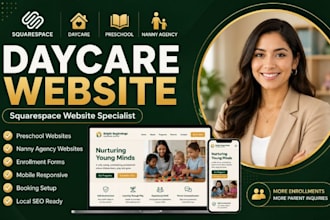 build daycare website preschool website nanny agency site daycare landing page
