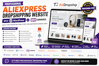 alidropship wordpress woocommerce aliexpress dropshipping website alibaba store