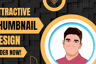 design attractive youtube thumbnails and poster