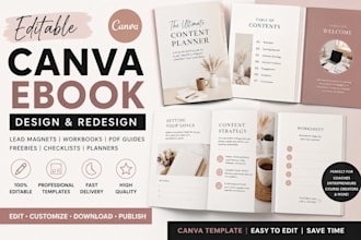 editable canva ebook,canva ebook design, redesign canva ebook,freebie design