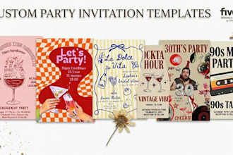 design a beautiful custom invitation for your event