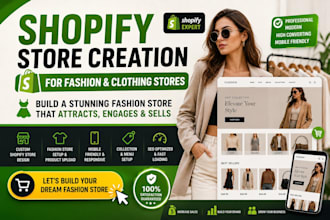 build shopify fashion store, clothing and streetwear store