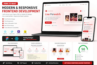 convert figma to responsive react website