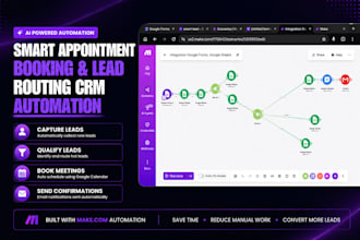 automate lead capture CRM and appointment booking using make com