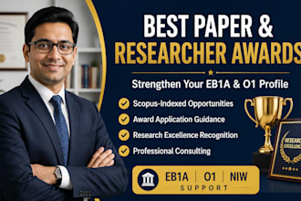 secure best paper and researcher awards for eb1 and o1