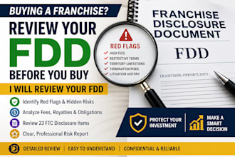 review your fdd before you buy a franchise