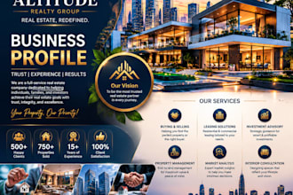 professional real estate business profile for agencies and brokers