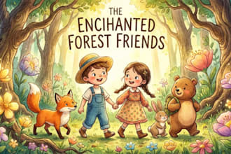 draw beautiful watercolor childrens book illustrations and storybook art