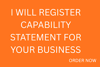 register capability statement for your business