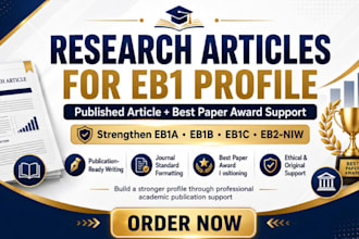 write and publish research article, best paper award, eb1a, eb1b, eb1c, eb1 niw