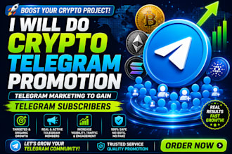 do crypto telegram promotion, telegram marketing to gain telegram subscribers
