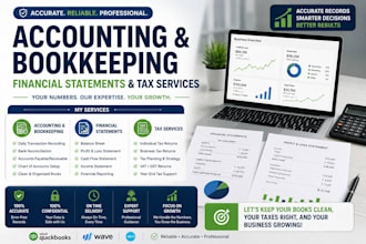 do accounting and bookkeeping, financial statements, and tax
