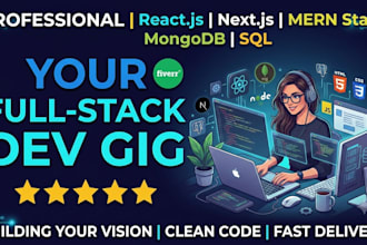 build a modern react, nextjs or mern stack website