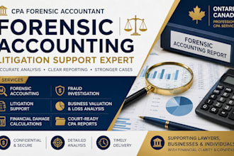 do forensic accounting, cpa litigation report ontario canada