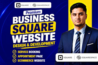 create business square website design or square online store