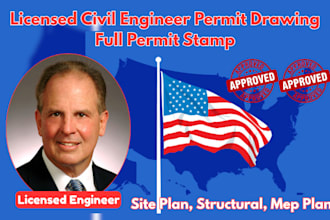 do USA full permit approval, mep drawings, basement plan,adu and jadu plan in ca