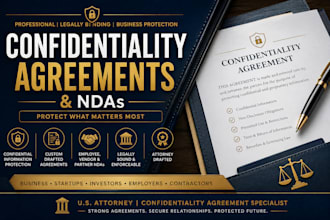 draft a customized nda non disclosure agreement for your business
