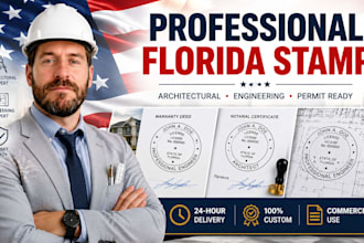 create a professional florida stamp for legal, real estate, or business use