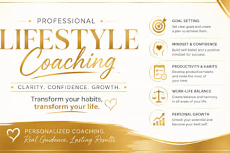 be your life coach, life style coaching