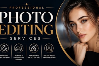 expertly edit and retouch portraits, vehicles, and real estate