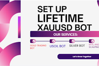 install lifetime xauusd trading bot, xagusd bot, usoil trading bot, scalper bot
