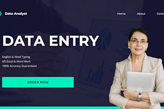 do expert data entry, excel english hindi typing
