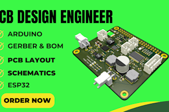 do pcb schematic design pcb layout esp32 in easyeda