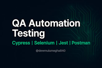 test your web application and deliver a full automation test suite