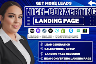create a landing page sales funnel on convertri unbounce instapage