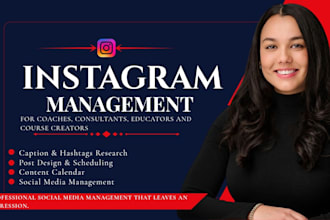 be your instagram marketing manager for coaches, consultants and course creators