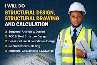 do structural design, structural drawings and calculations