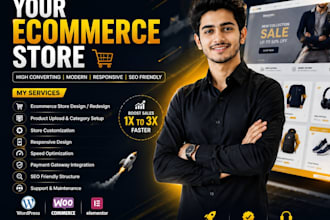 create a wordpress ecommerce home page with slider
