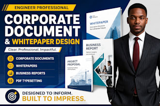 engineer professional corporate document and whitepaper design