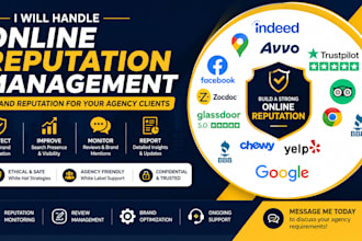 handle online reputation management, brand reputation for your agency clients